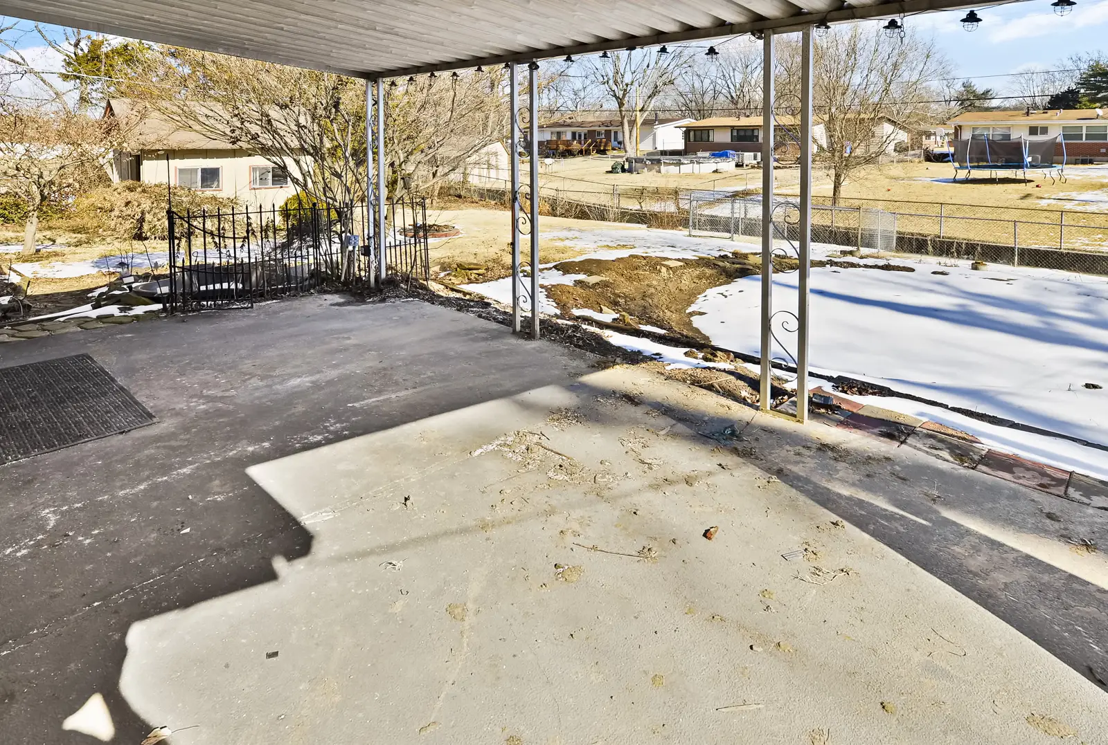 Covered patio