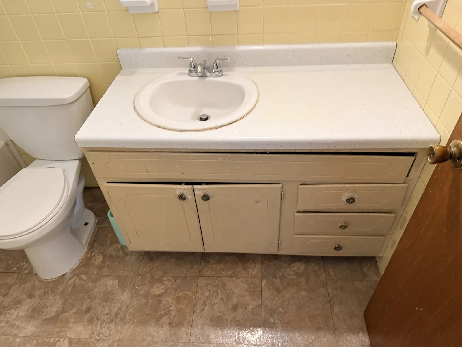 Worn vanity
